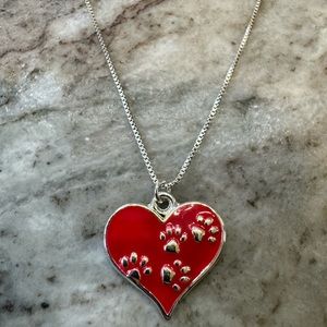 Paw Print necklace (free shipping!)